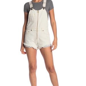 Free People Sunkissed Shortall Denim Overalls